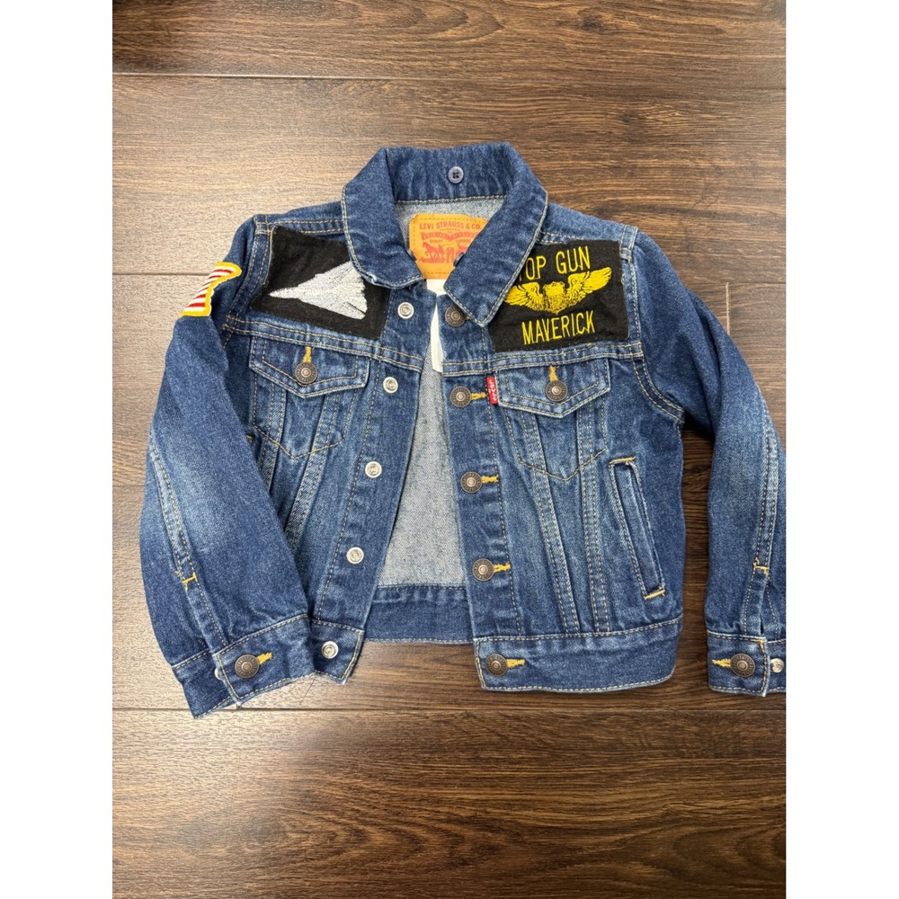 Authentic Levi's Toddler Denim Jacket – Top Gun Maverick Theme (Size 2T)‎